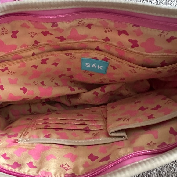 The Sak Fuchsia and Navy Tote Bag - Picture 5 of 5